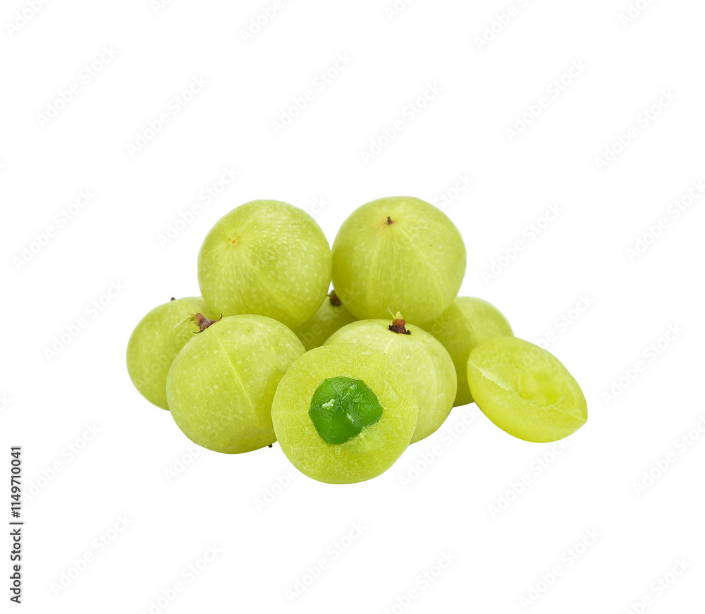 Obraz premium Indian Gooseberry,fruits on a transparen png.