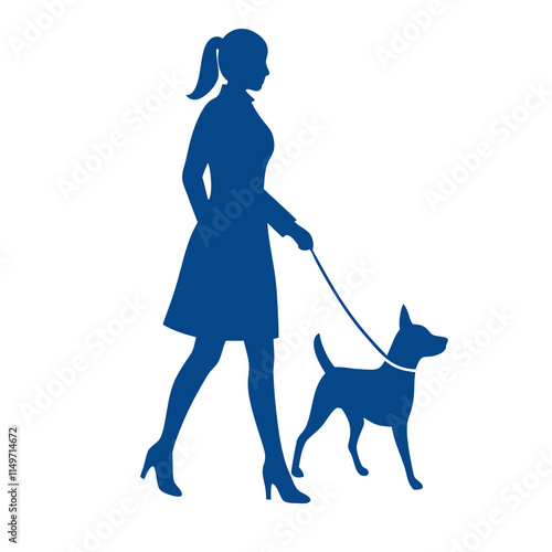 girl with dog