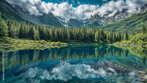 Lake in the mountains