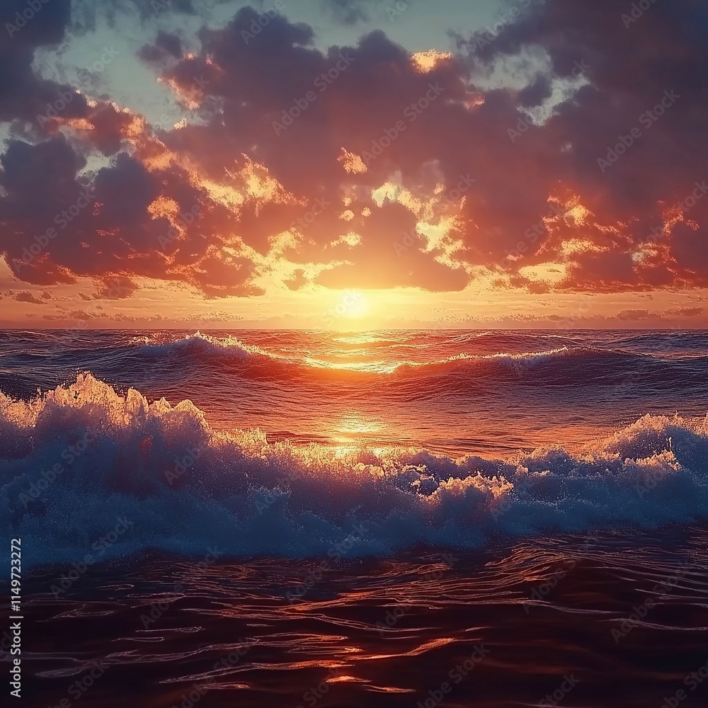 sunset on the sea sunset on the sea