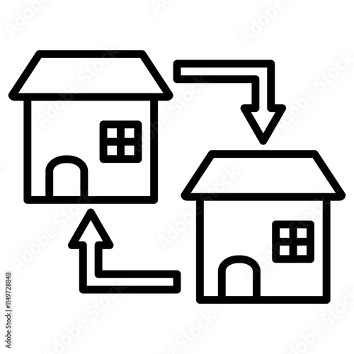 House Exchange Icon