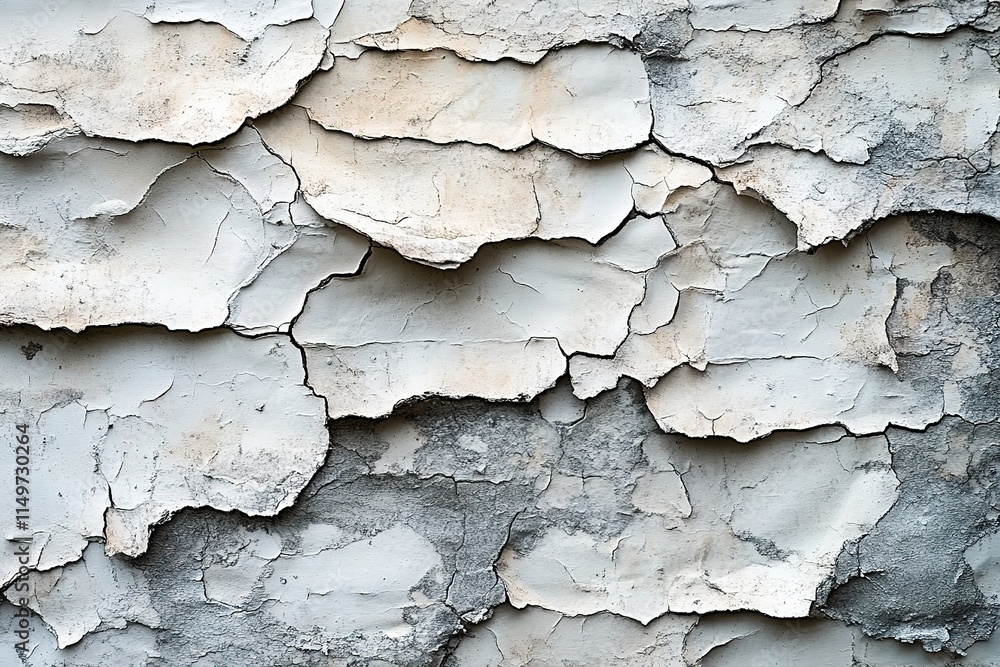 Cracked and Peeling Paint Texture in Black and White Cracked and Peeling Paint Texture in Black and White