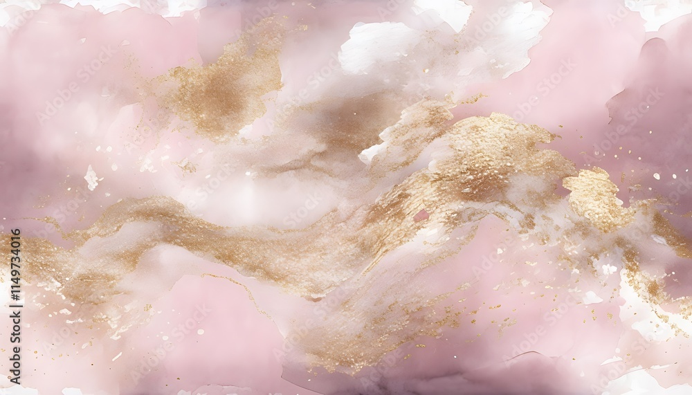 Fototapeta premium Abstract Metallic and Soft Pastel Blend