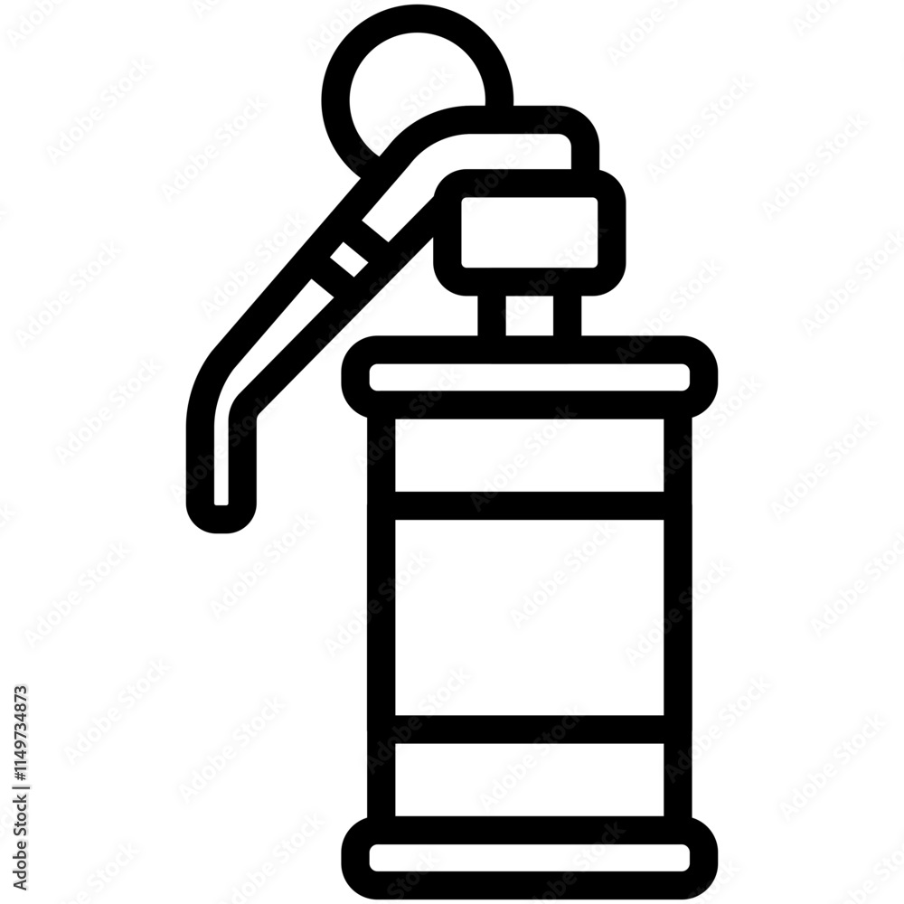 Obraz premium Smoke Grenade Icon