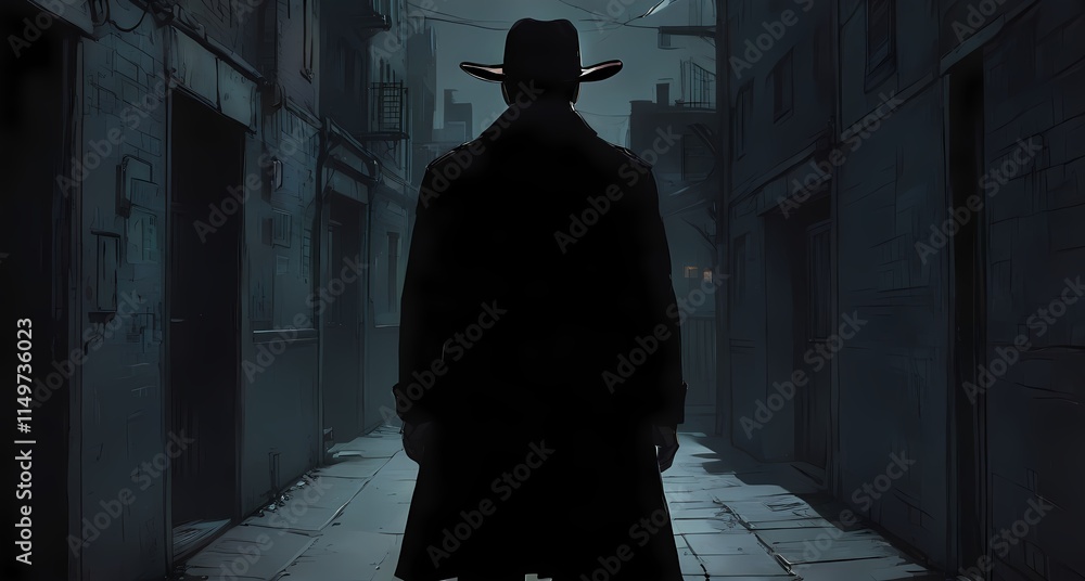 City Lights Cast Long Shadows: A Nightly Walk Down a Street City Lights Cast Long Shadows: A Nightly Walk Down a Street
