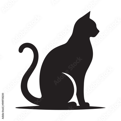 Wallpaper Mural Elegant Cat Silhouette Vector Art for Your Project Torontodigital.ca