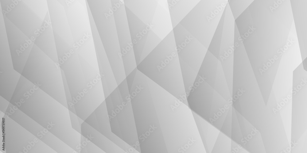 Obraz premium White abstract geometric style space background texture vector triangle and square pattern. 