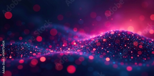 An otherworldly background of pulsating dots and circles with a soft, luminescent glow, circular shapes, futuristic background, electronic glow