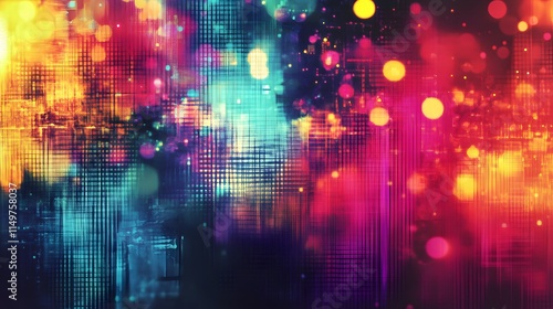 Wallpaper Mural Dynamic colorful abstract background digital art vivid lights visual noise contemporary creative expression Torontodigital.ca