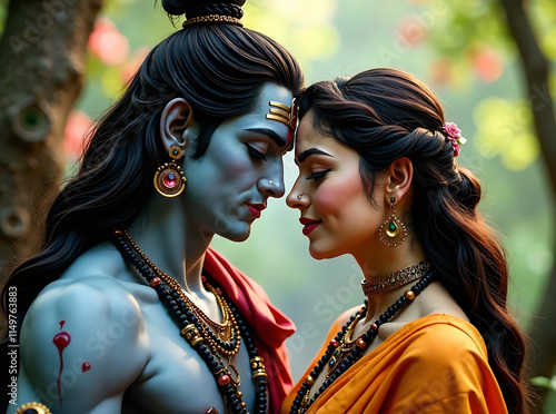 shiva and parwati ji love couple image