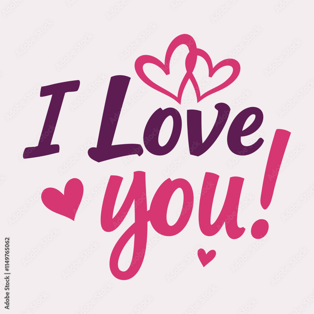 A mix of bold and styles font in hearts and a warm color palette A mix of bold and styles font in hearts and a warm color palette