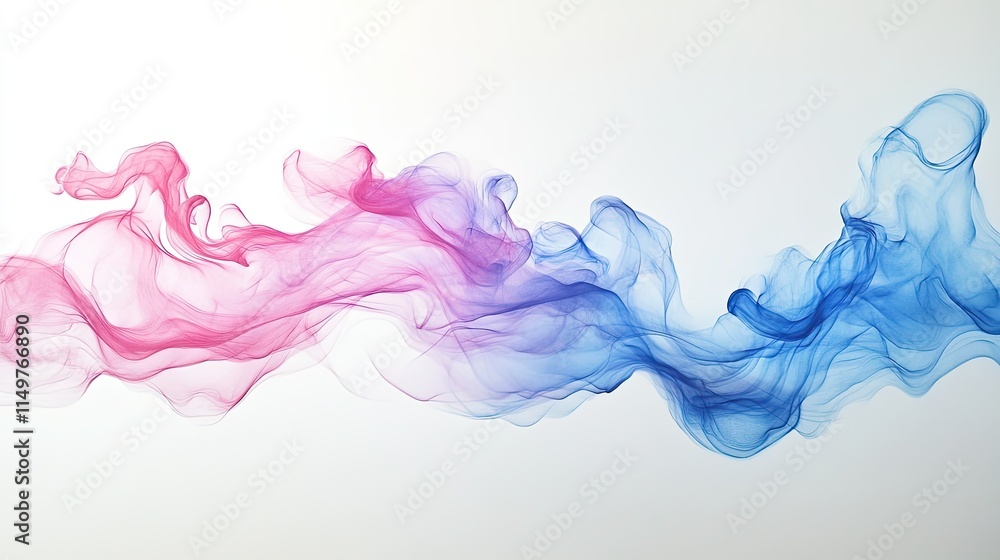 Elegant liquid gradient form, blending pink and blue hues, suspended in a weightless abstract composition. Elegant liquid gradient form, blending pink and blue hues, suspended in a weightless abstract composition.