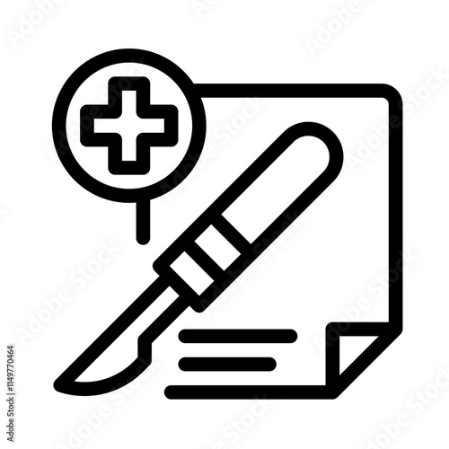 Icon Surgery Medical With Style Outline