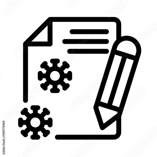 Icon Virus Infection With Style Outline