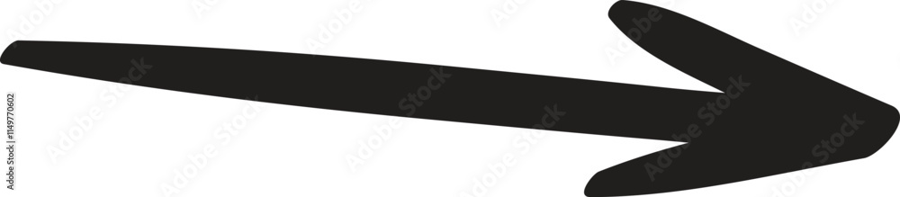 Simple black arrow pointing right, serving as a clear symbol for indicating direction or emphasizing important information in various design contexts Simple black arrow pointing right, serving as a clear symbol for indicating direction or emphasizing important information in various design contexts