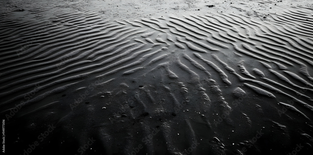 A close-up view of textured sand patterns, highlighting natural formations and contrasts. A close-up view of textured sand patterns, highlighting natural formations and contrasts.