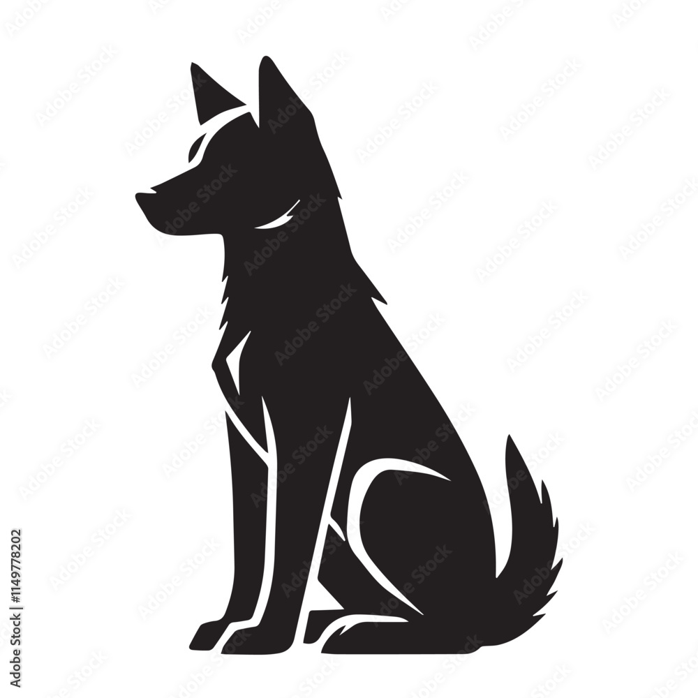 High-Quality Dog Silhouette Logo for Your Business High-Quality Dog Silhouette Logo for Your Business