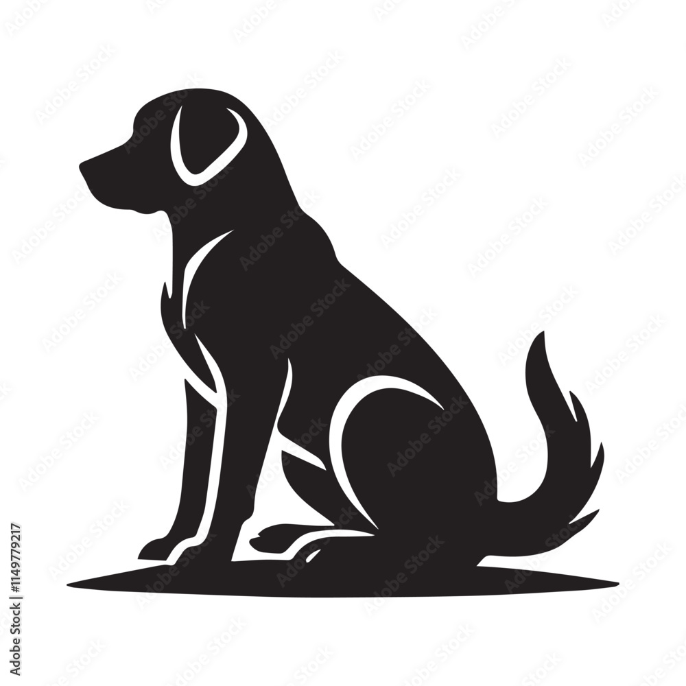Obraz premium High-Quality Dog Silhouette Logo for Your Business