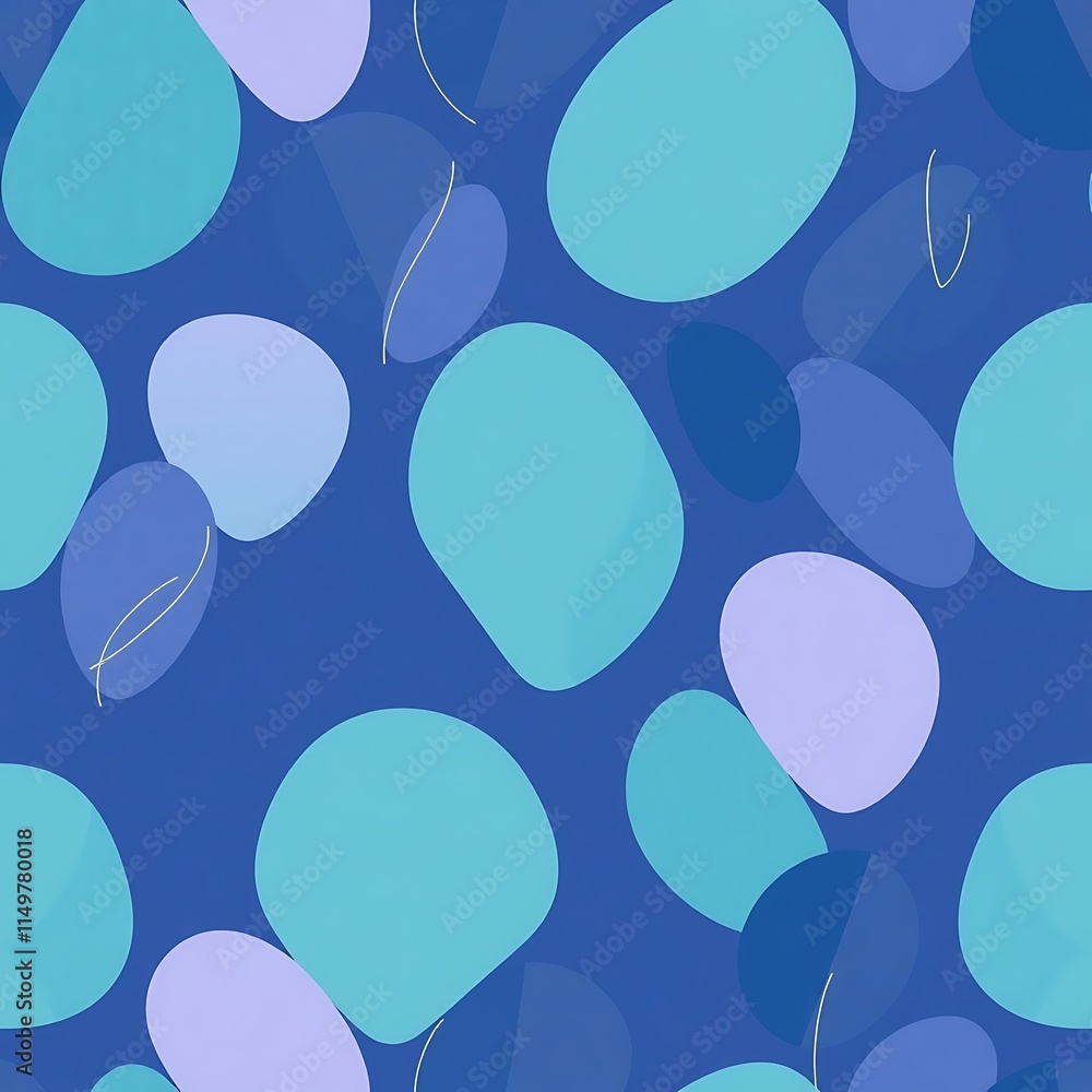 Abstract Blue Seamless Pattern: A captivating seamless pattern featuring soft, abstract shapes in calming shades of blue, creating a serene and modern aesthetic. Ideal for textile prints, wallpapers. Abstract Blue Seamless Pattern: A captivating seamless pattern featuring soft, abstract shapes in calming shades of blue, creating a serene and modern aesthetic. Ideal for textile prints, wallpapers.