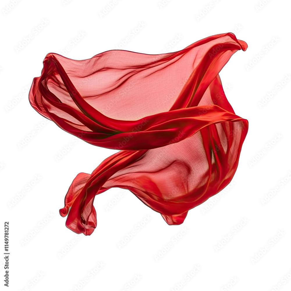 red silk scarf red silk scarf