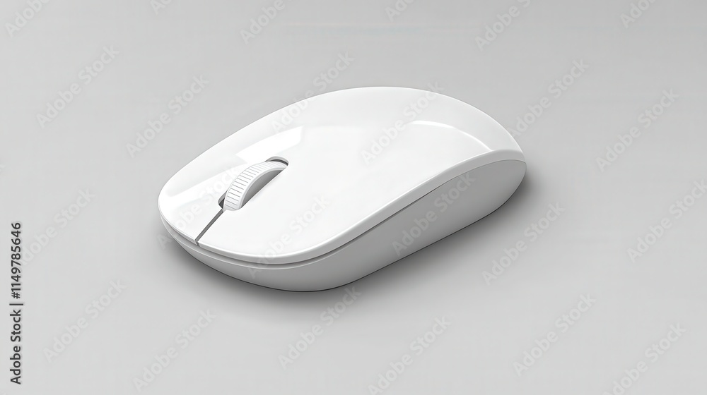 A wireless mouse with a minimalistic design, offering smooth navigation without the hassle of cords. A wireless mouse with a minimalistic design, offering smooth navigation without the hassle of cords.