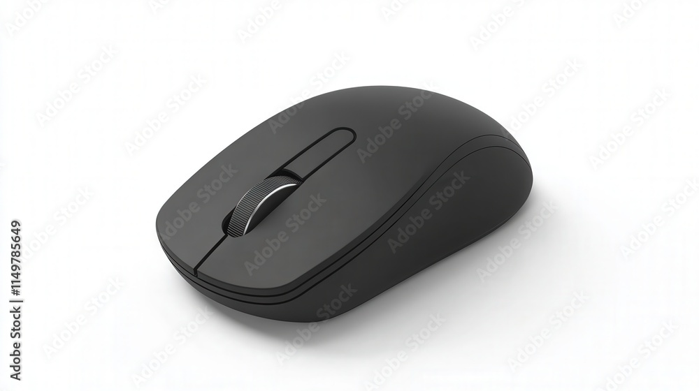 A wireless mouse with a minimalistic design, offering smooth navigation without the hassle of cords. A wireless mouse with a minimalistic design, offering smooth navigation without the hassle of cords.