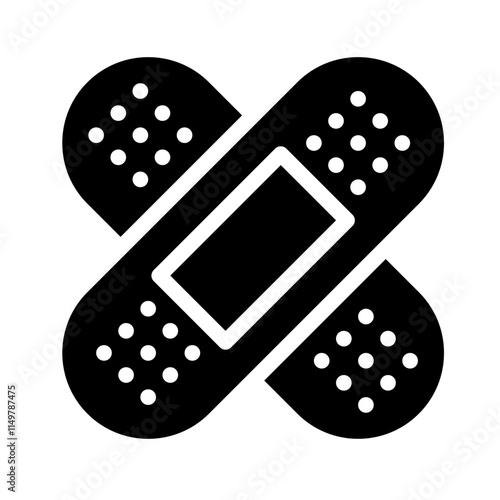 Icon Bandage Wrap With Style Glyph