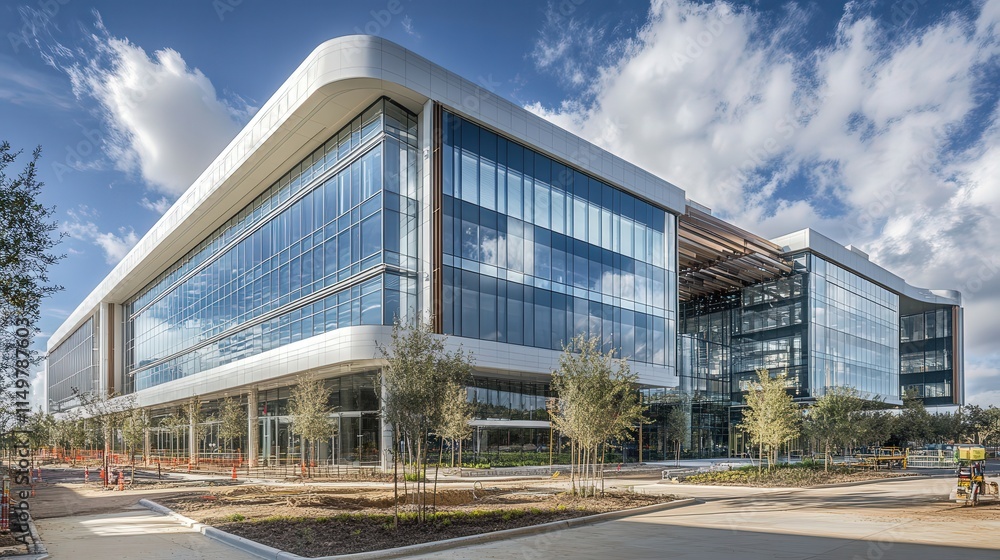 Obraz premium Construction projects require close coordination between various professionals, including architects, engineers, and contractors.