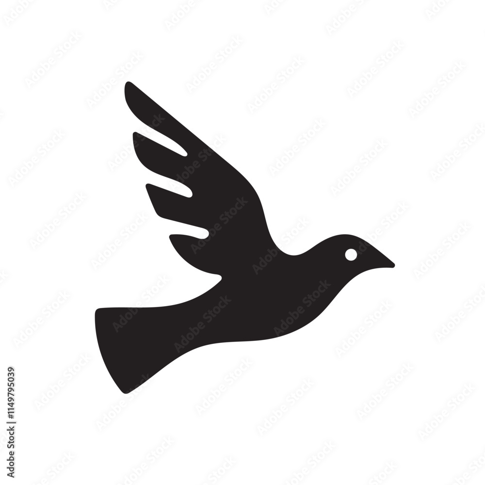 Bird silhouette vector design art Bird silhouette vector design art