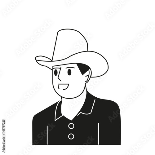 cowboy, cowboy with hat