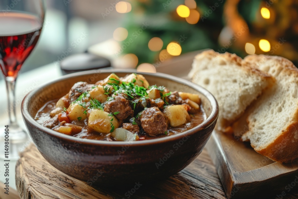 Hearty Beef Stew with Crusty Bread Hearty Beef Stew with Crusty Bread