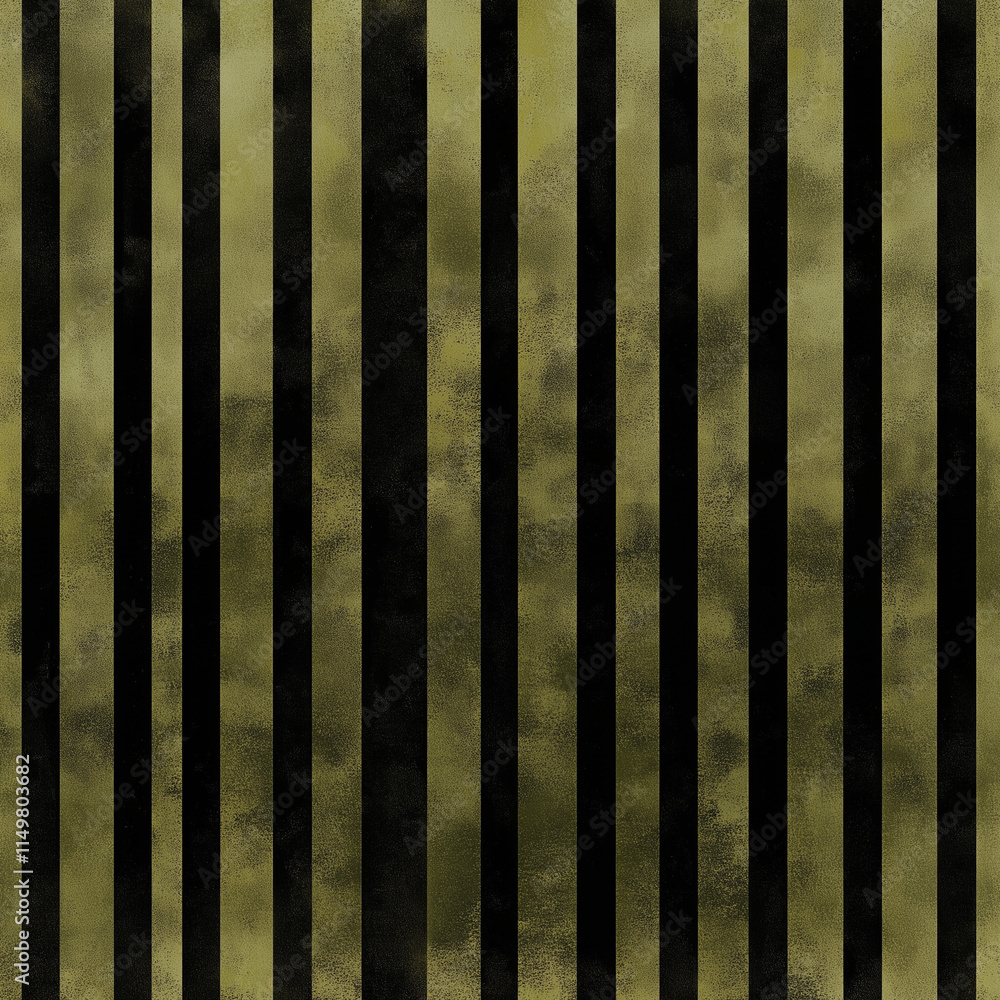 A minimalist pattern of vertical stripes in olive green A minimalist pattern of vertical stripes in olive green