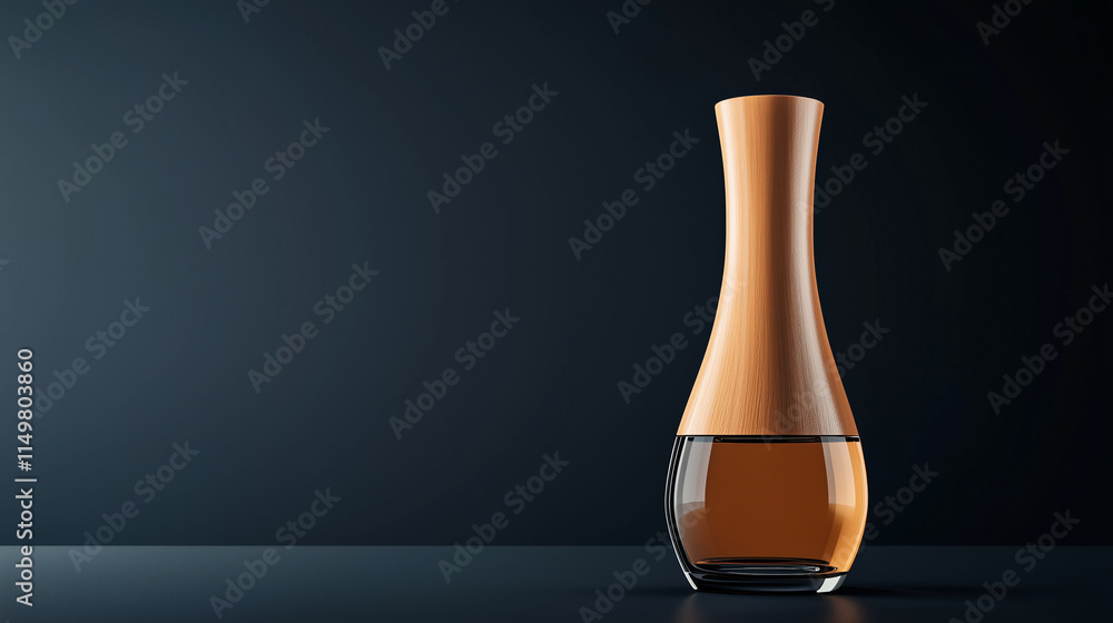 Sophisticated perfume bottle with a modern and minimalist composition Sophisticated perfume bottle with a modern and minimalist composition