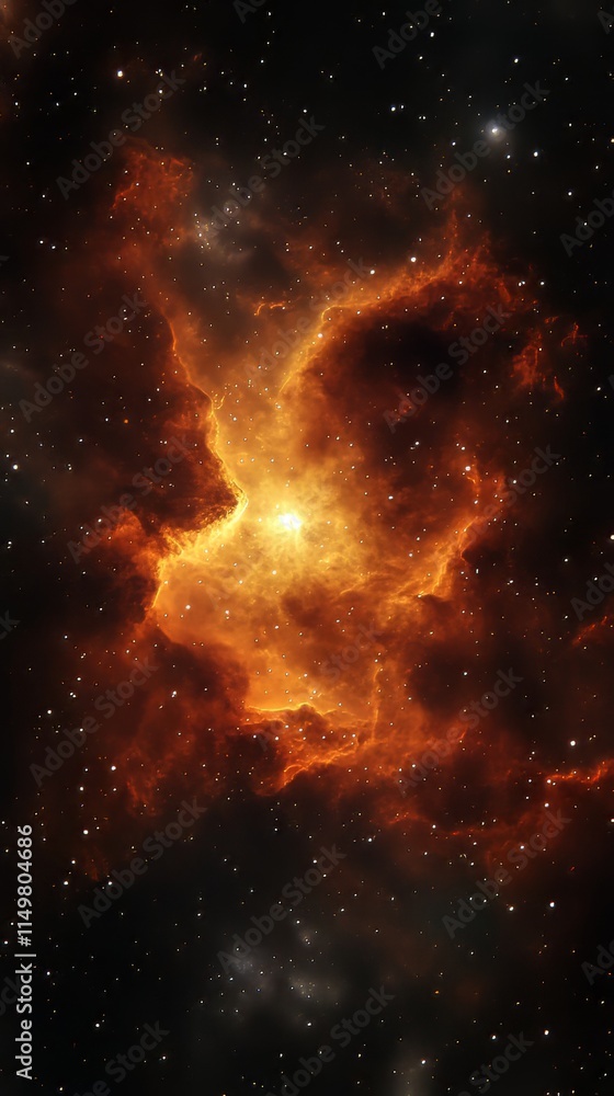 Naklejka premium Deep space nebulae. space background. Ultra realistic. Photorealistic