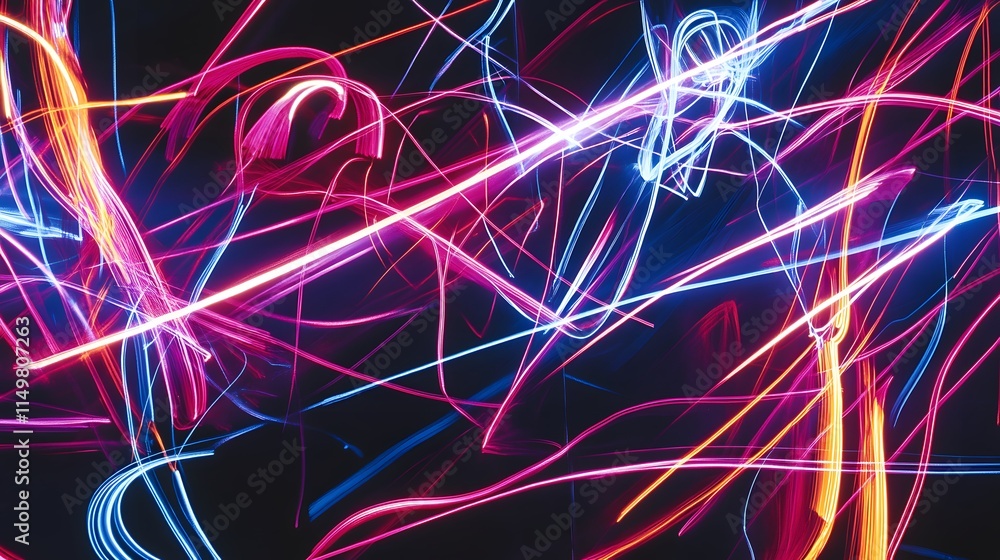 Vibrant light trails dance urban environment abstract art nighttime dynamic perspective creative expression Vibrant light trails dance urban environment abstract art nighttime dynamic perspective creative expression