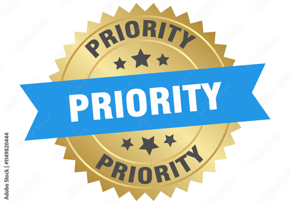 Obraz premium PRIORITY golden label