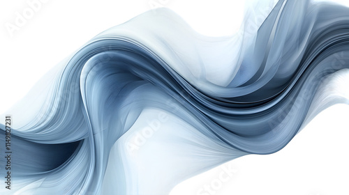 Abstract blue and gray swirling textures with gradient patterns, creating a modern and calming design. Isolated on white background