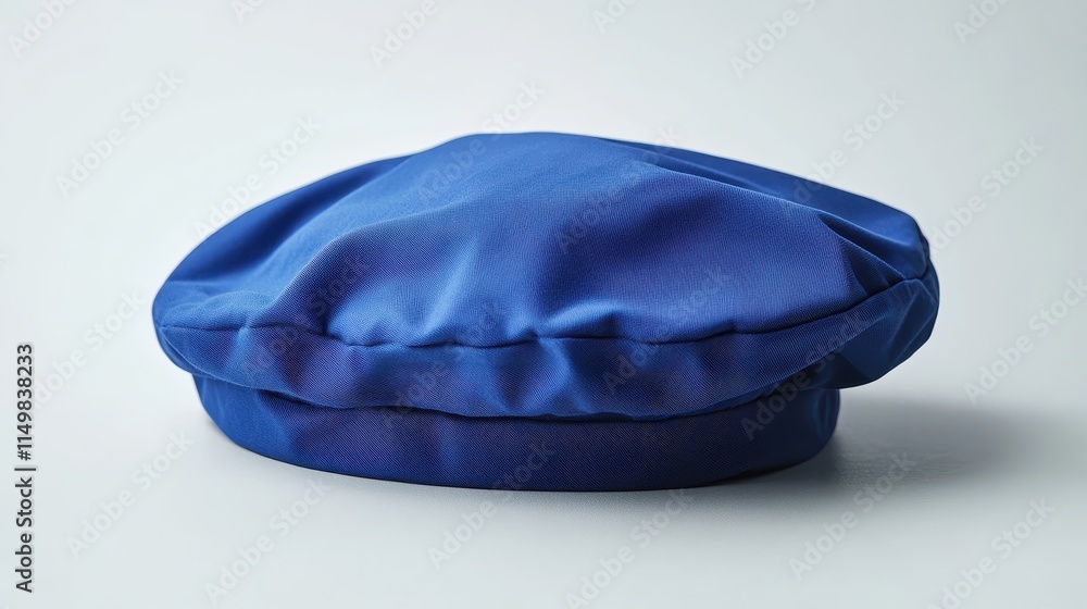 Stylish Blue Cap on White Background Stylish Blue Cap on White Background