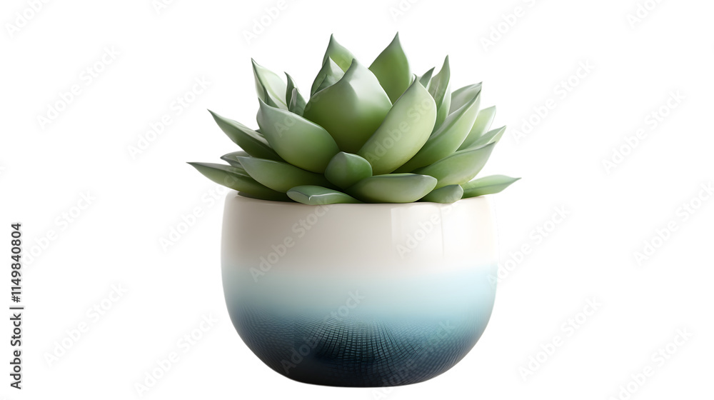 Green succulent plant in a pastel gradient ceramic pot, perfect for vibrant and modern decor styles. Isolated on transparent background Green succulent plant in a pastel gradient ceramic pot, perfect for vibrant and modern decor styles. Isolated on transparent background