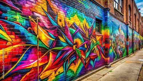 Urban Graffiti Art Wall Mural Street Art Photography Background Texture