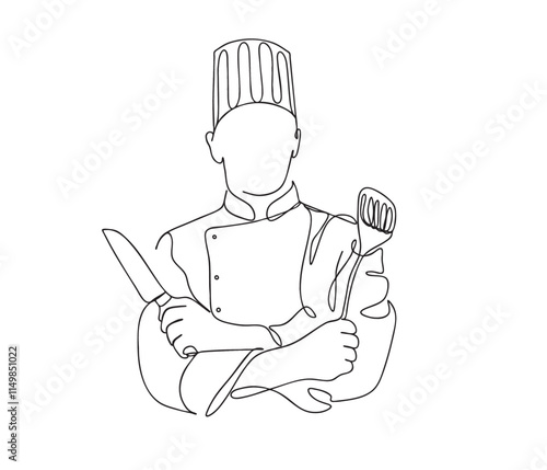 Chef line art