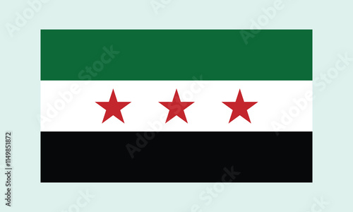 Syrian flag. Flag of Syria. Flag of Syria vector page symbol for web site design Syria flag logo