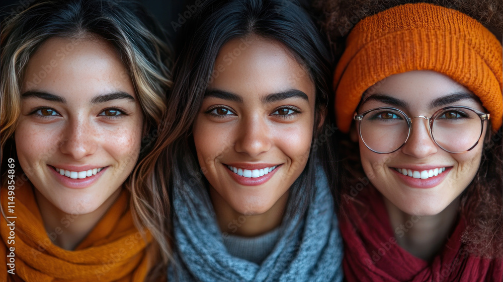 A collage of smiling faces across various cultures, highlighting happiness and unity A collage of smiling faces across various cultures, highlighting happiness and unity