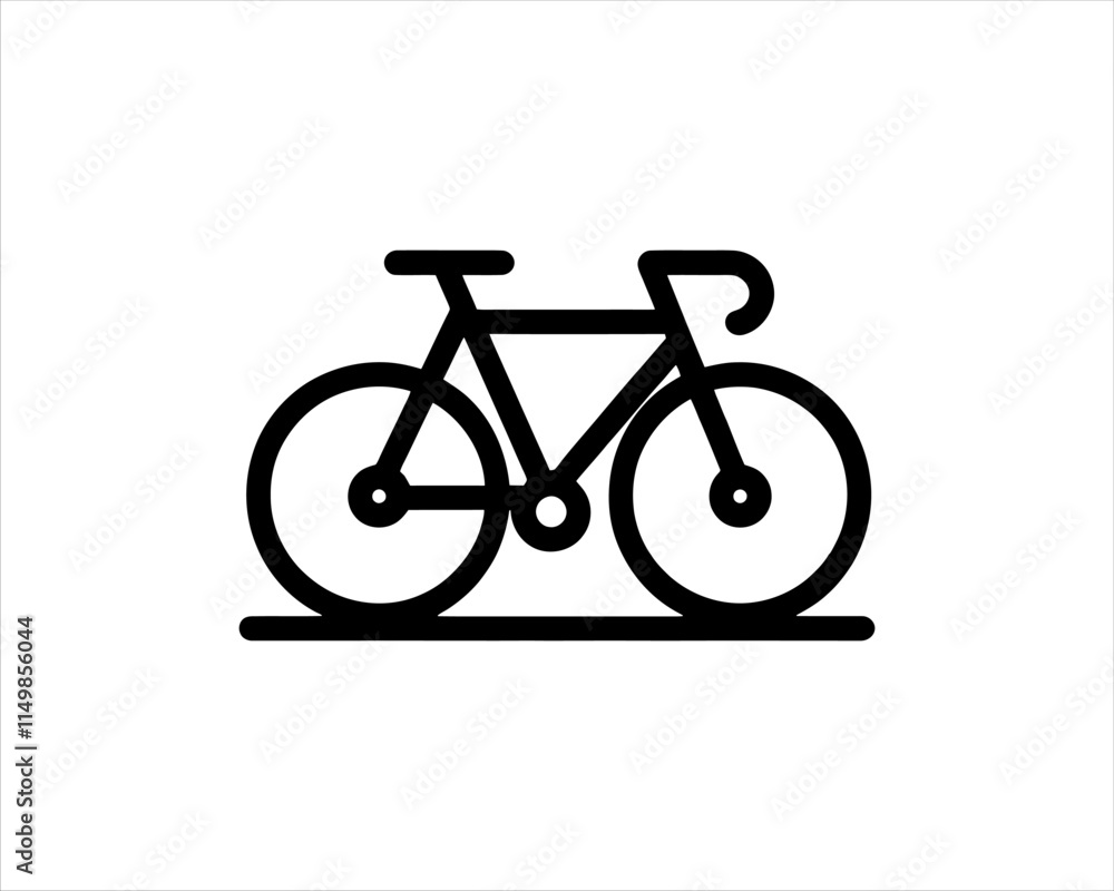 Fototapeta premium bicycle isolated on white background