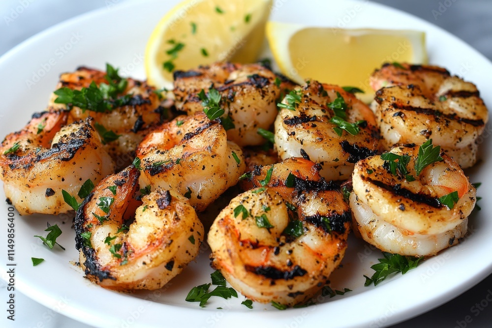 Grilled Shrimp with Lemon and Parsley Grilled Shrimp with Lemon and Parsley