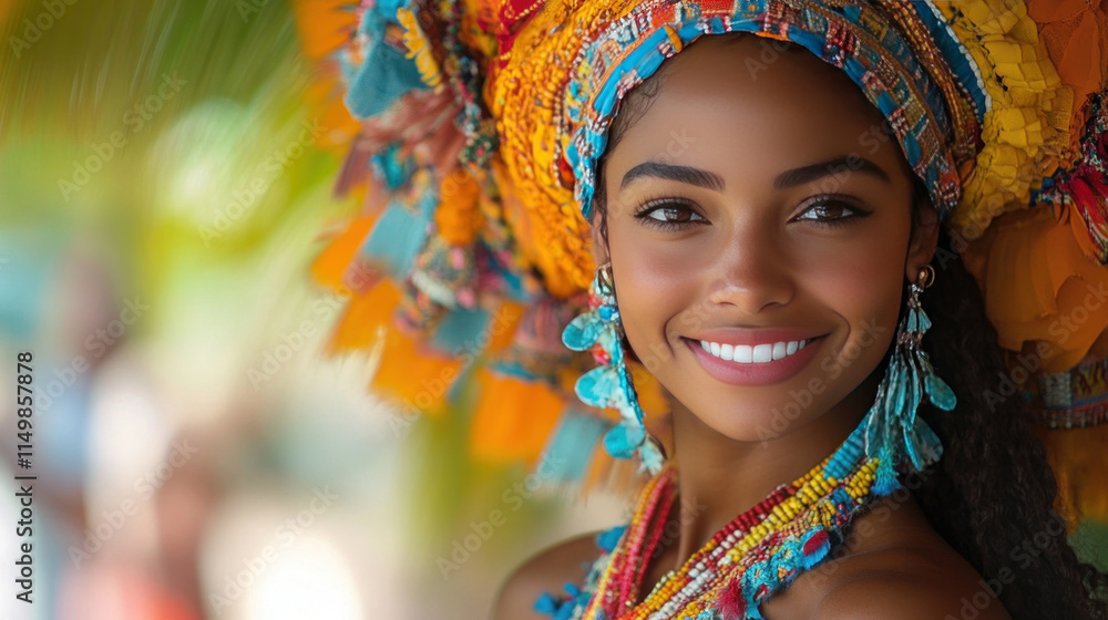 Fototapeta premium Joyful occasions at a cultural festival with vibrant costumes and lively music performances