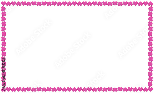 love heart square frame illustration. PNG