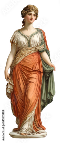 PNG A Ancient greek goddess art historical clothing.