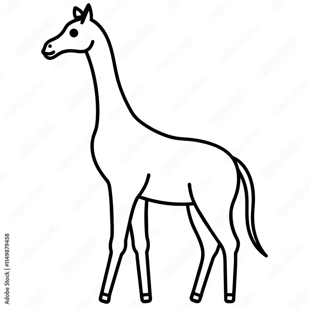 Fototapeta premium giraffe vector illustration