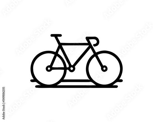 bicycle isolated on white